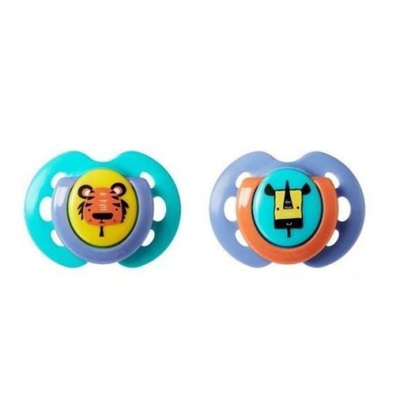 TOMMEE TIPPEE Fun Style silikoninis čiulptukas 0-6mėn. 2vnt.